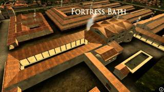 Animation of ancient Roman Fort in Caerleon Wales [upl. by Muldon]