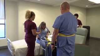 Physical Therapy Transfer Training  How To Transfer From Wheelchair To Bed [upl. by Jacklyn]