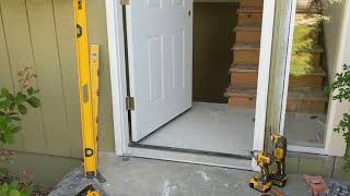 Jeld Wen Front Door Installation  Really crappy products and craftsmanship PART 1 [upl. by Zicarelli]