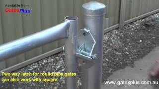 Gate Latch 2 way for round pipe and square [upl. by Cyril]