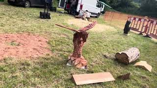 A fabulous range of wooden sculpture at Caerleon festival 2024 [upl. by Enna]