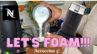 How To Foam Milk With Aeroccino 3 Make Coffee With Foam Tips amp Tricks  Easy Foamed Latte Recipe [upl. by Herman]