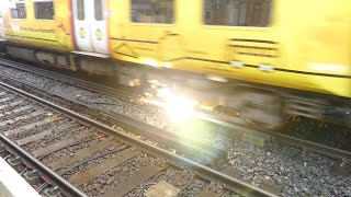 Merseyrail 507 009 making arcs at Birkdale station [upl. by Pickett182]