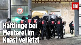 Gefängnismeuterei Polizei stürmt Knast in Thüringen  JVA Untermaßfeld [upl. by Ayota]