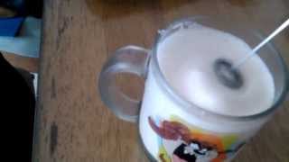 Aerolatte Review Frothing Cold Milk In Under 1 Minute [upl. by Irrac136]